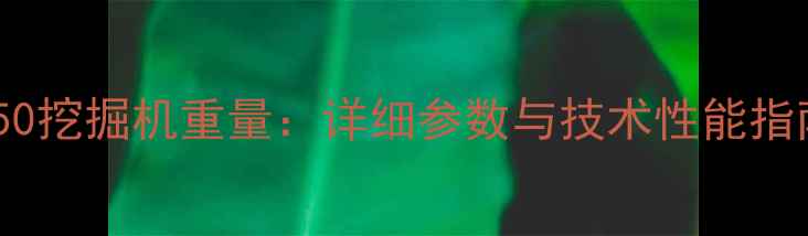 图片 1250挖掘机重量：详细参数与技术性能指南1