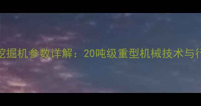 图片 200吨级液压挖掘机参数详解：20吨级重型机械技术与行业应用指南2