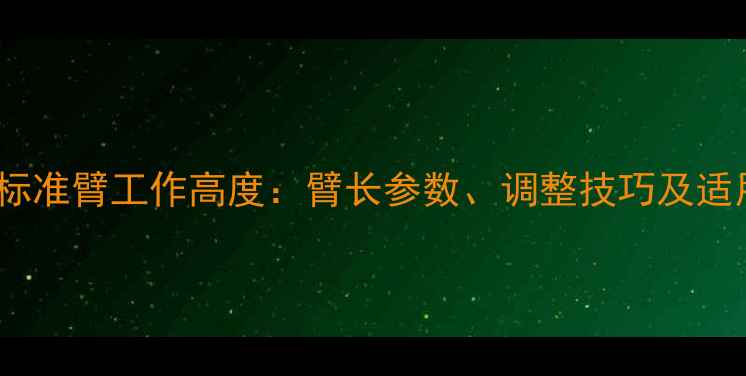 图片 50吨装载机标准臂工作高度：臂长参数、调整技巧及适用场景指南2