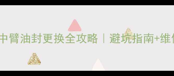 图片 60吨挖掘机中臂油封更换全攻略｜避坑指南+维修步骤详解1