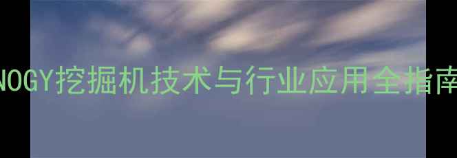 图片 GNOGY挖掘机技术与行业应用全指南2