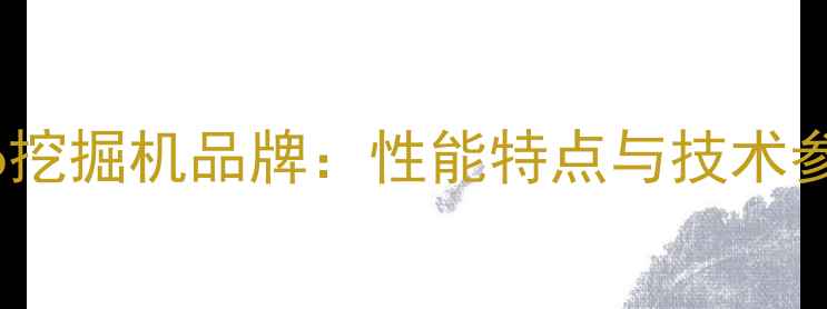 图片 Selexo挖掘机品牌：性能特点与技术参数全2