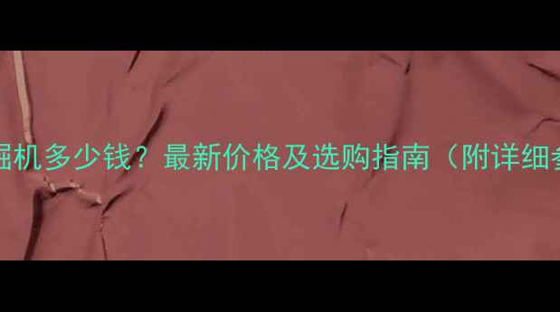 图片 Sy485H挖掘机多少钱？最新价格及选购指南（附详细参数对比）