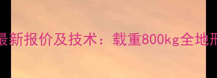 图片 e450aj升降车最新报价及技术：载重800kg全地形作业解决方案