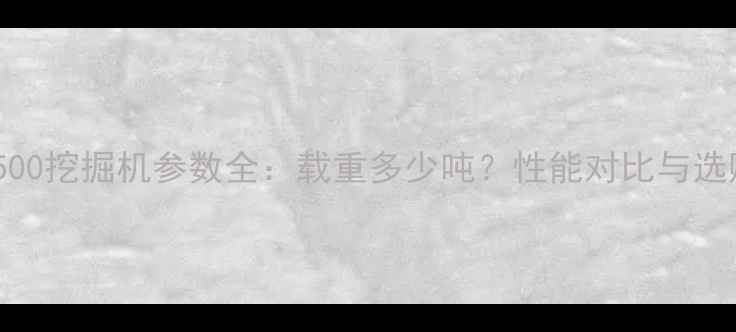 图片 ✨住友500挖掘机参数全：载重多少吨？性能对比与选购指南2