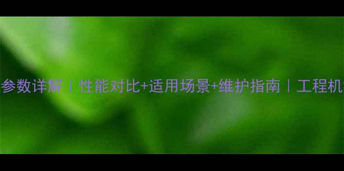 龙工120挖机参数详解性能对比适用场景维护指南工程机械选型必看