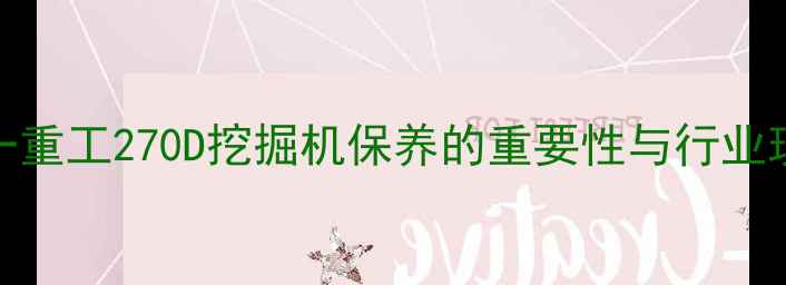 三一重工270D挖掘机保养的重要性与行业现状