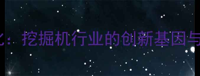 图片 三一重工企业文化：挖掘机行业的创新基因与可持续发展之路1