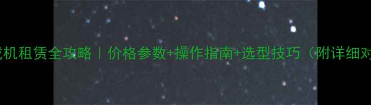 临工装载机租赁全攻略价格参数操作指南选型技巧附详细对比图