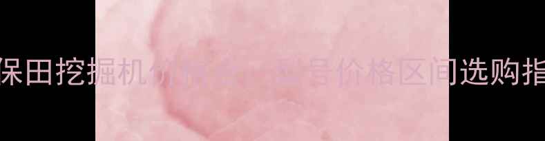 图片 久保田挖掘机价格全：型号价格区间选购指南