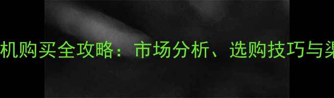 二手挖掘机购买全攻略市场分析选购技巧与渠道推荐