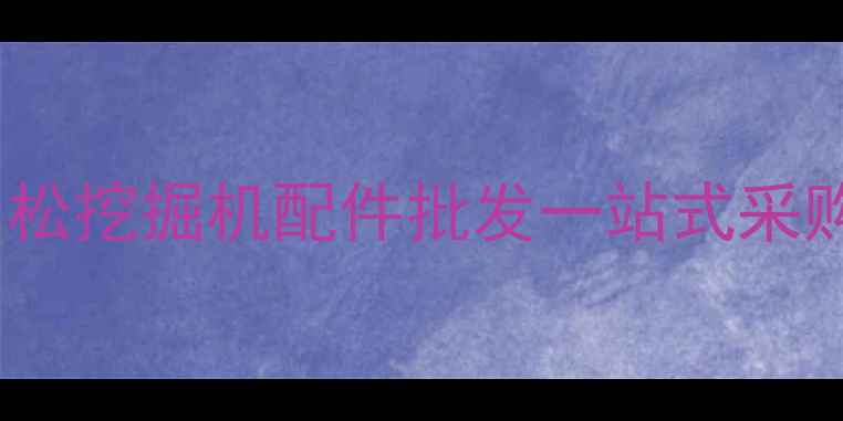 北京小松挖机配件城供应商小松挖掘机配件批发一站式采购指南机械配件采购解决方案