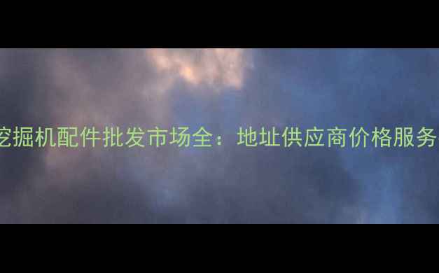 北京挖掘机配件批发市场全地址供应商价格服务指南
