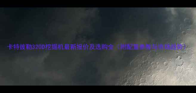 卡特彼勒320D挖掘机最新报价及选购全附配置参数与市场趋势