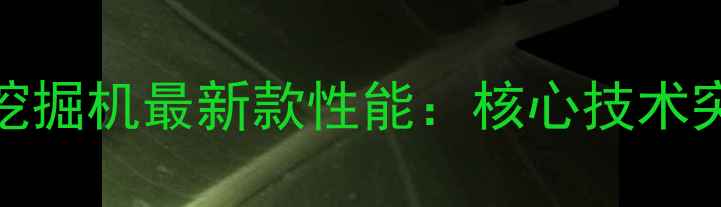 图片 国产100吨级履带式挖掘机最新款性能：核心技术突破与行业应用场景2