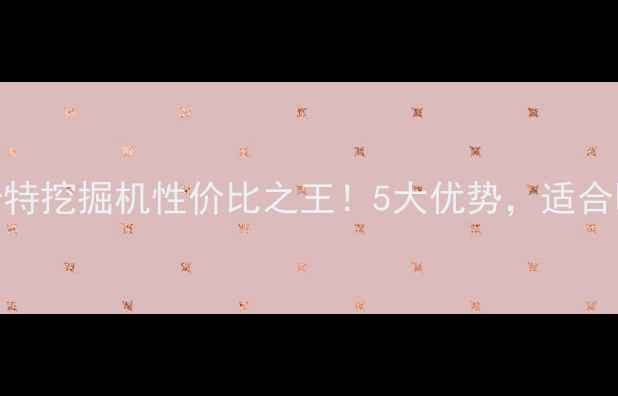 图片 国产二手卡特挖掘机性价比之王！5大优势，适合哪些工程？