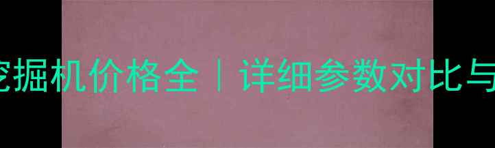 图片 大型轮式挖掘机价格全｜详细参数对比与选购指南1