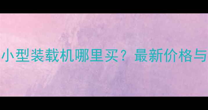 图片 宁德二手小型装载机哪里买？最新价格与购买指南