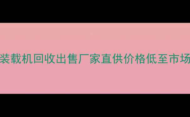 图片 安阳二手装载机回收出售厂家直供价格低至市场价5折_11