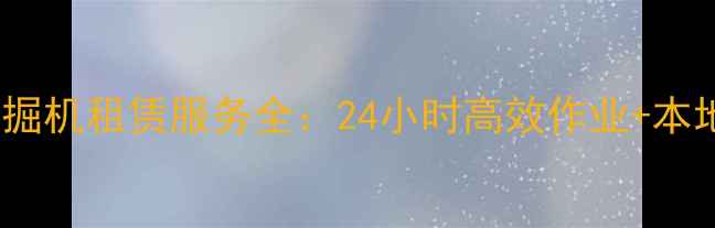 安阳加长臂挖掘机租赁服务全24小时高效作业本地化设备支持