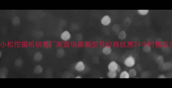 宜昌小松挖掘机销售厂家直供最新型号价格优惠24小时售后支持