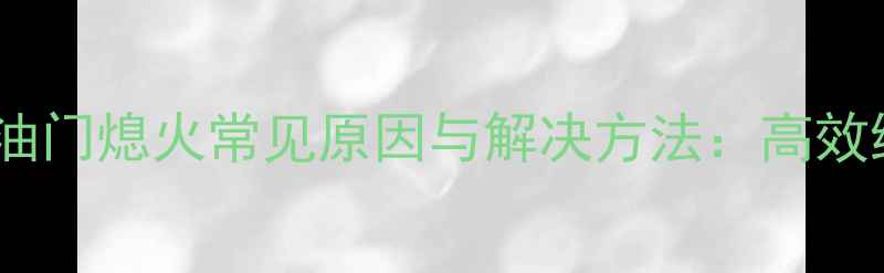 图片 小挖机低油门熄火常见原因与解决方法：高效维护指南1