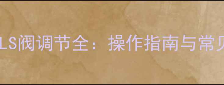 图片 小松挖掘机LS阀调节全：操作指南与常见问题解答1