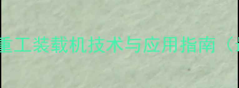 山东华泰重工装载机技术与应用指南最新款