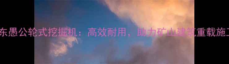 图片 山东愚公轮式挖掘机：高效耐用，助力矿山建筑重载施工2