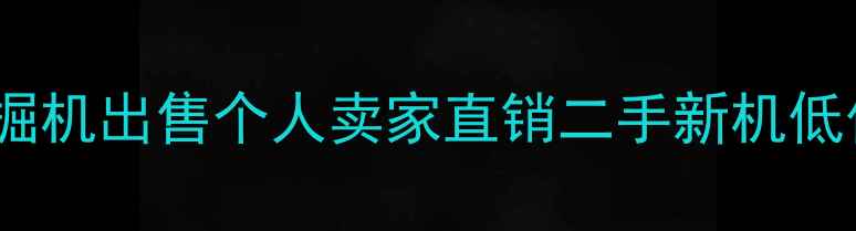 图片 岳阳挖掘机出售个人卖家直销二手新机低价转让1