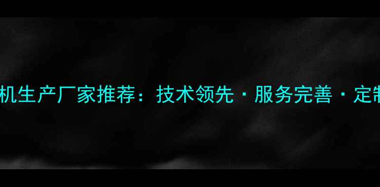 图片 广东优质装载机生产厂家推荐：技术领先·服务完善·定制化解决方案2