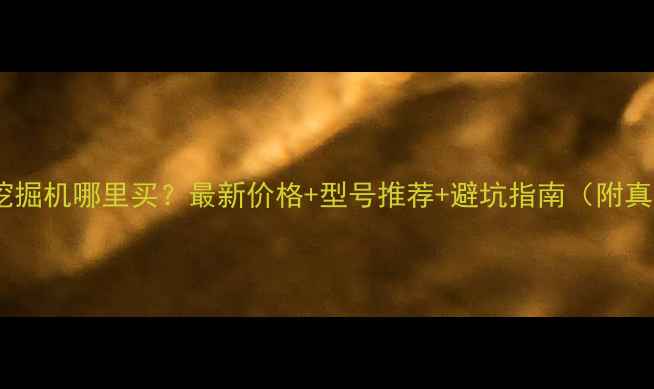 图片 广西二手加藤挖掘机哪里买？最新价格+型号推荐+避坑指南（附真实成交案例）2