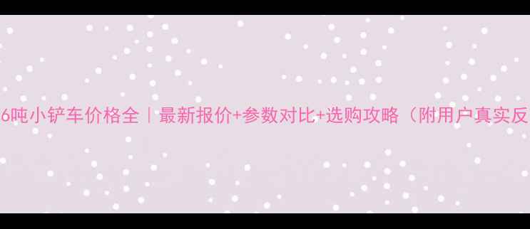徐工26吨小铲车价格全最新报价参数对比选购攻略附用户真实反馈