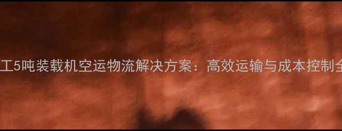 图片 徐工5吨装载机空运物流解决方案：高效运输与成本控制全2