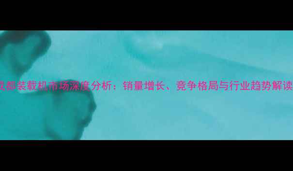 图片 成都装载机市场深度分析：销量增长、竞争格局与行业趋势解读1