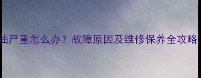 图片 挖掘机多路阀漏油严重怎么办？故障原因及维修保养全攻略（附解决方案）1