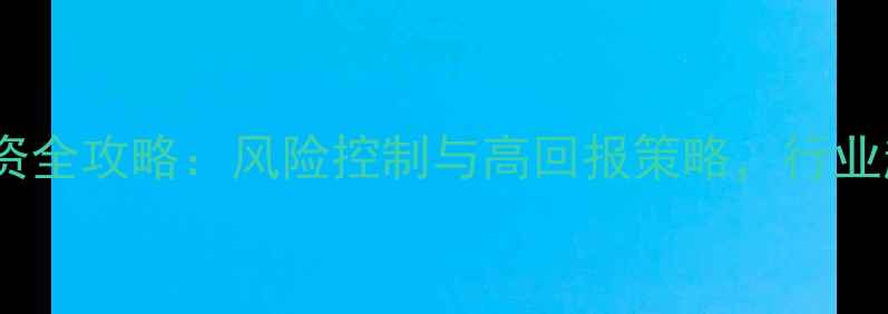 图片 挖掘机投资全攻略：风险控制与高回报策略，行业趋势深度2