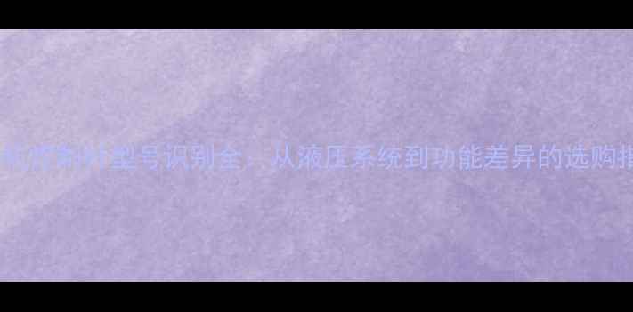 图片 挖掘机控制杆型号识别全：从液压系统到功能差异的选购指南1