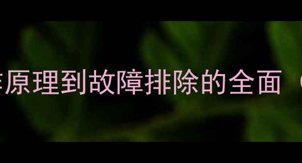 挖掘机气压系统从工作原理到故障排除的全面含气动元件维护技巧