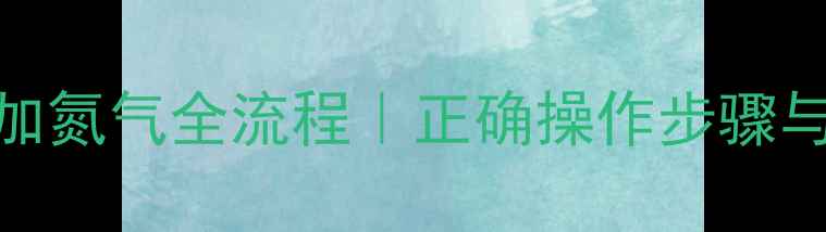 挖掘机破碎锤加氮气全流程正确操作步骤与常见问题解答