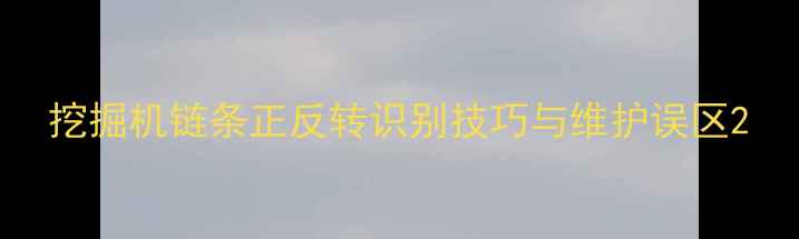 图片 挖掘机链条正反转识别技巧与维护误区2