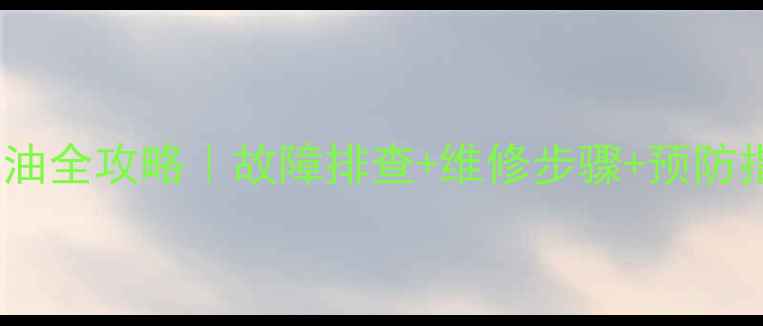 图片 挖机二臂油缸漏油全攻略｜故障排查+维修步骤+预防指南（附图解）1