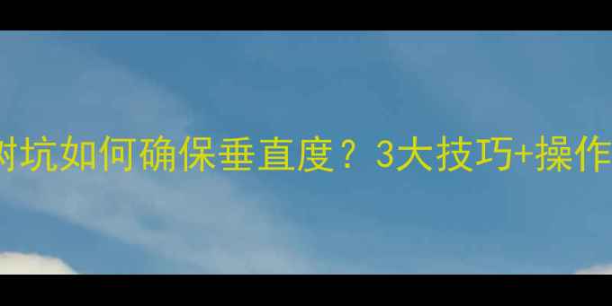 挖机挖树坑如何确保垂直度3大技巧操作规范全