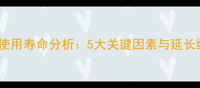 挖机链条使用寿命分析5大关键因素与延长维护技巧
