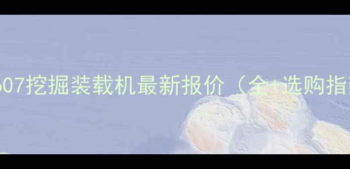 图片 斗山607挖掘装载机最新报价（全+选购指南）2