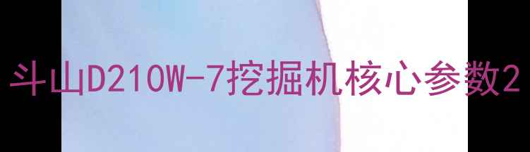 图片 斗山D210W-7挖掘机核心参数2