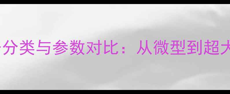 图片 最新全挖掘机型号分类与参数对比：从微型到超大型设备选购指南1