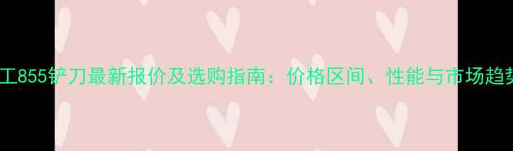 图片 柳工855铲刀最新报价及选购指南：价格区间、性能与市场趋势2