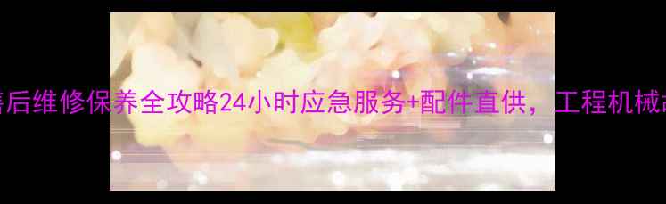 图片 江苏装载机售后维修保养全攻略24小时应急服务+配件直供，工程机械故障速解决！