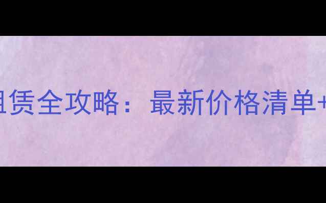 洛阳大型铲车租赁全攻略最新价格清单行业避坑指南